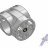 raccord tubulaire intersection insert simple tube alu