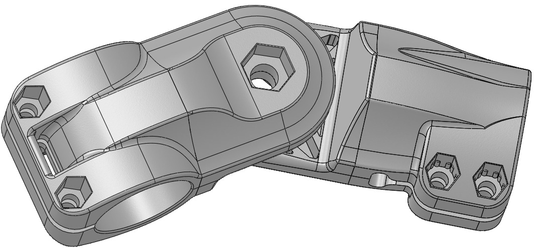 kit articule orthogonal tube alu