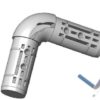 raccord tubulaire en coude tube alu