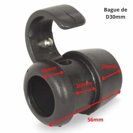 bague verrouillage tube alu dimensions