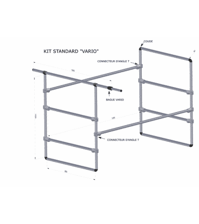 kit amenagement camion vario tube alu